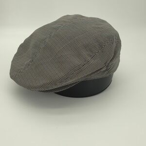 Coal Headwear Newsboy Hat Considered Collection Flat Cap Mens Gray Houndstooth